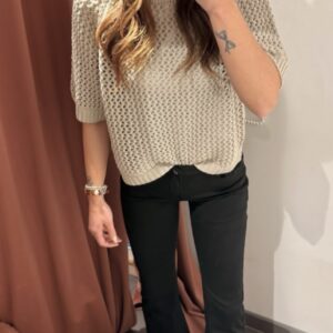 JEANS TROMBETTA NERO